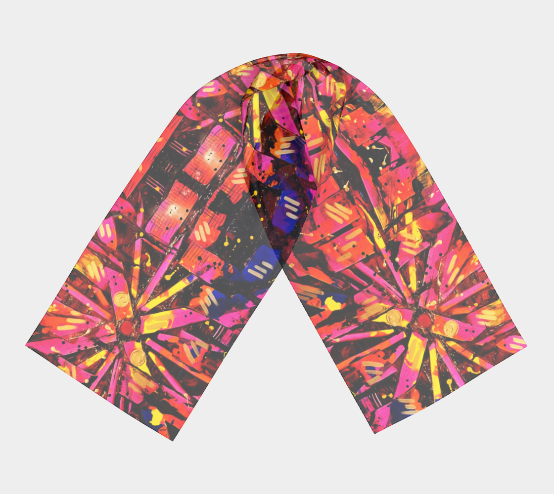 "Mercy" Long Scarf (Orange, Pink, Purple)