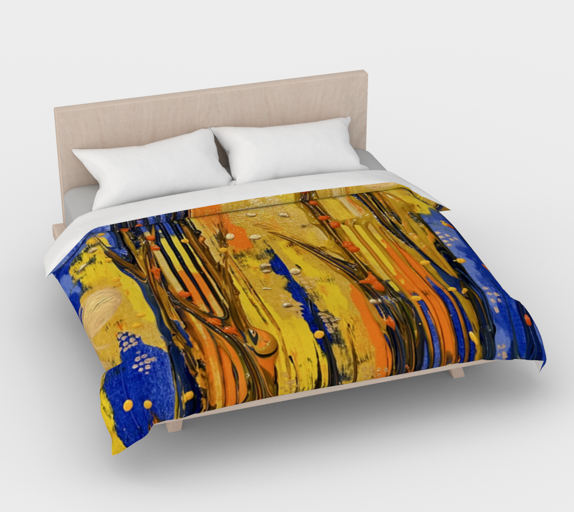 "Holy Ascent" Duvet Cover (Yellow, Orange, Blue)