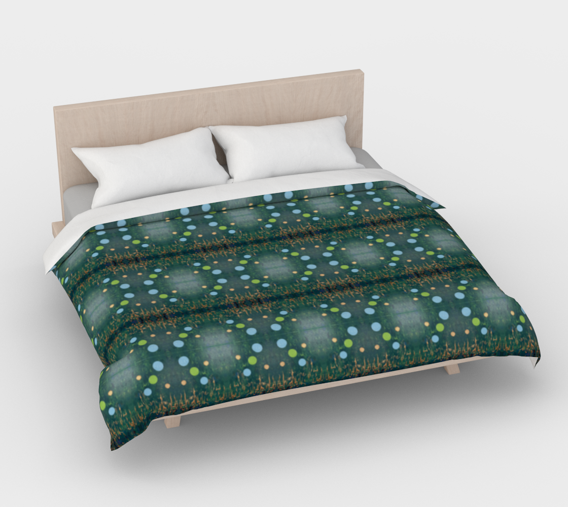 ”Northern Lights” Duvet Cover #2 (Green, Blue)
