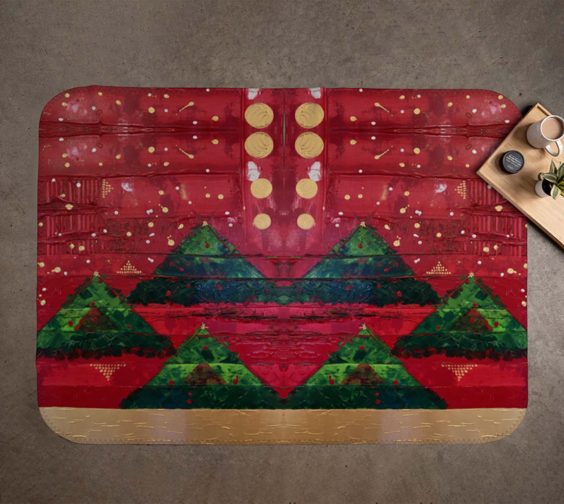 "Christmas Trees" Blanket (Red, Green)
