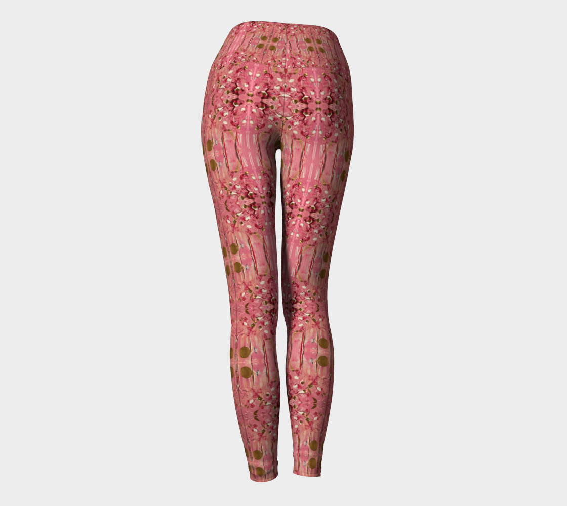 "Gratitude" Yoga Leggings #2 (Pink)