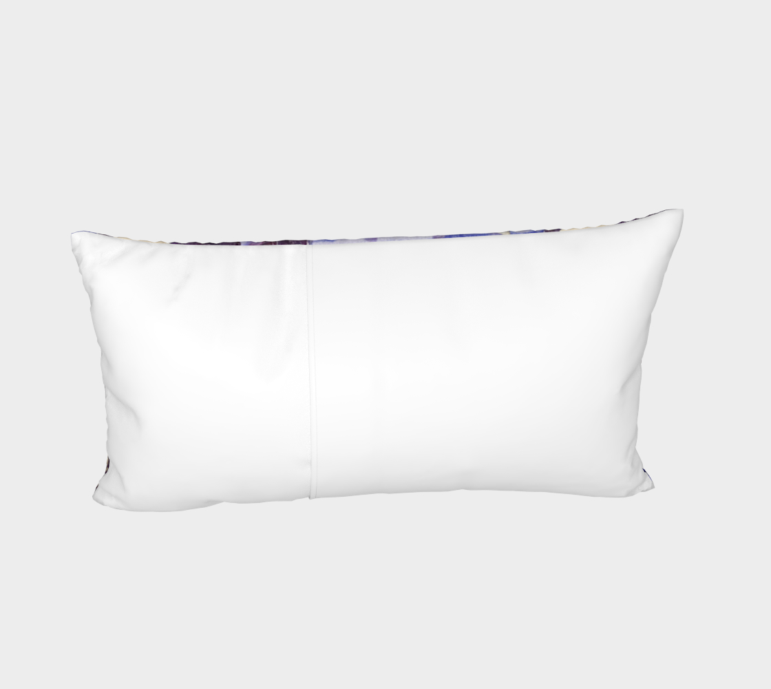 “Donum Familium” Bed Pillow Sham (Purple, Pink, Silver)