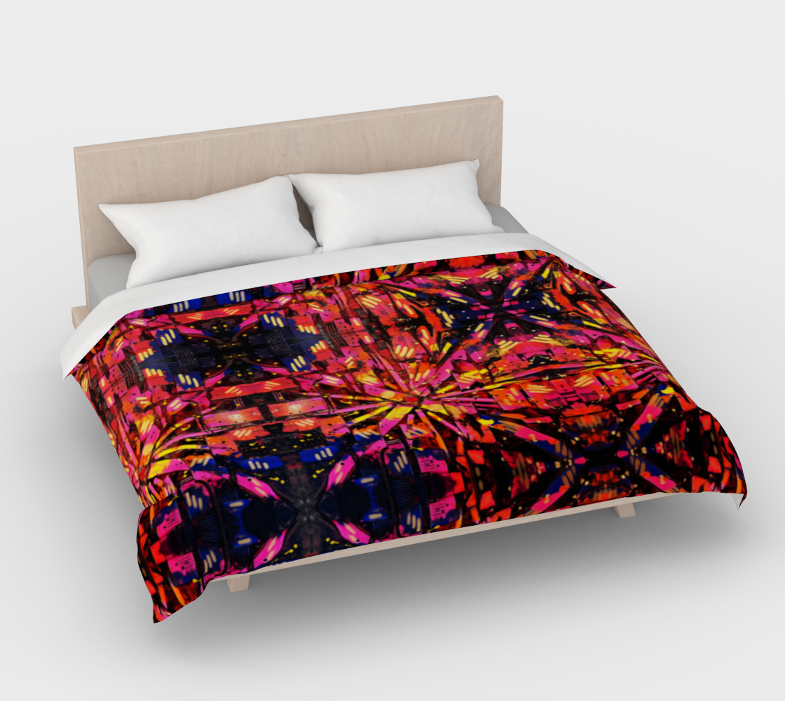“Mercy” Duvet Cover (Orange, Pink, Purple)