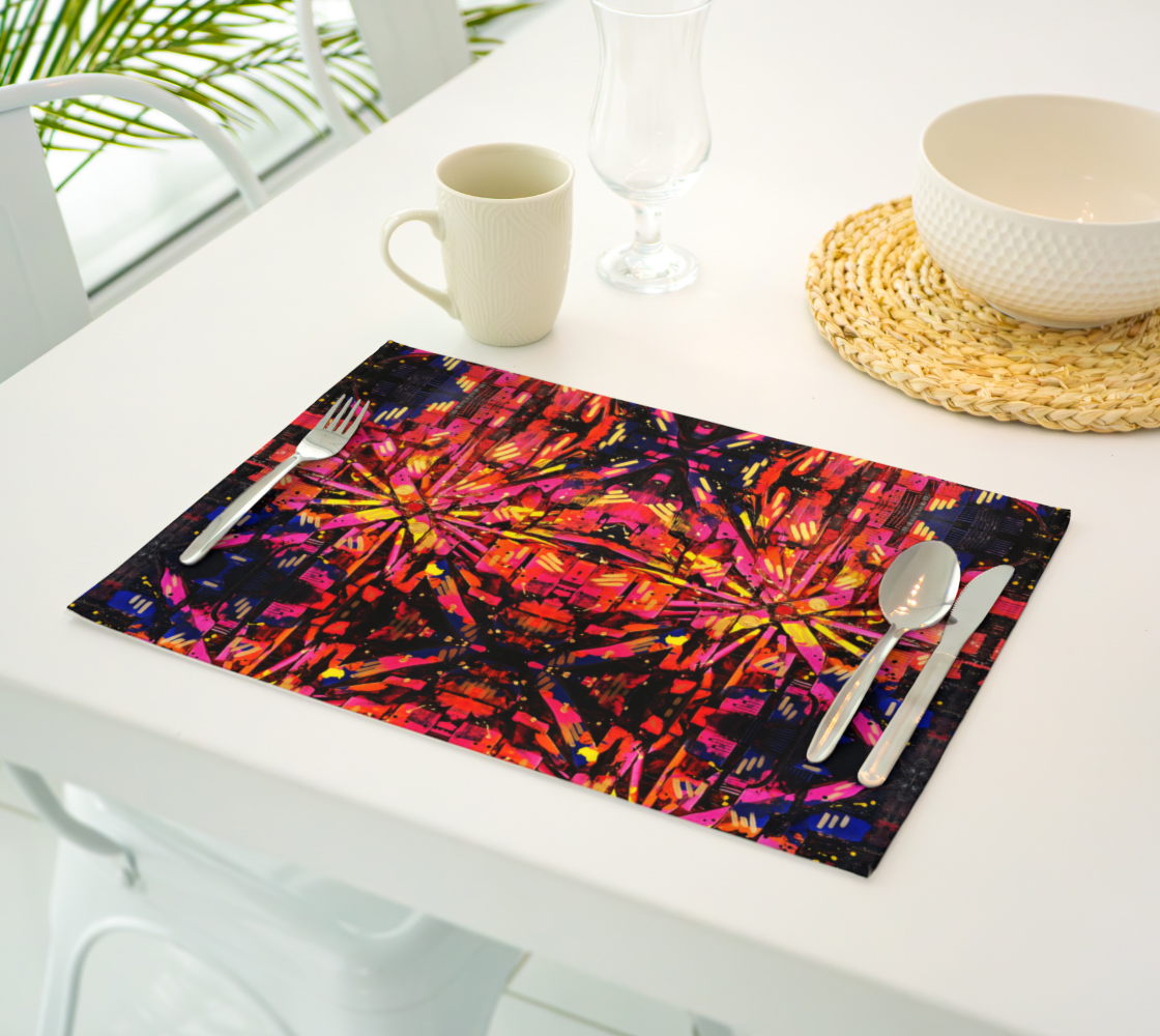 “Mercy” Placemat (ORange, Purple)