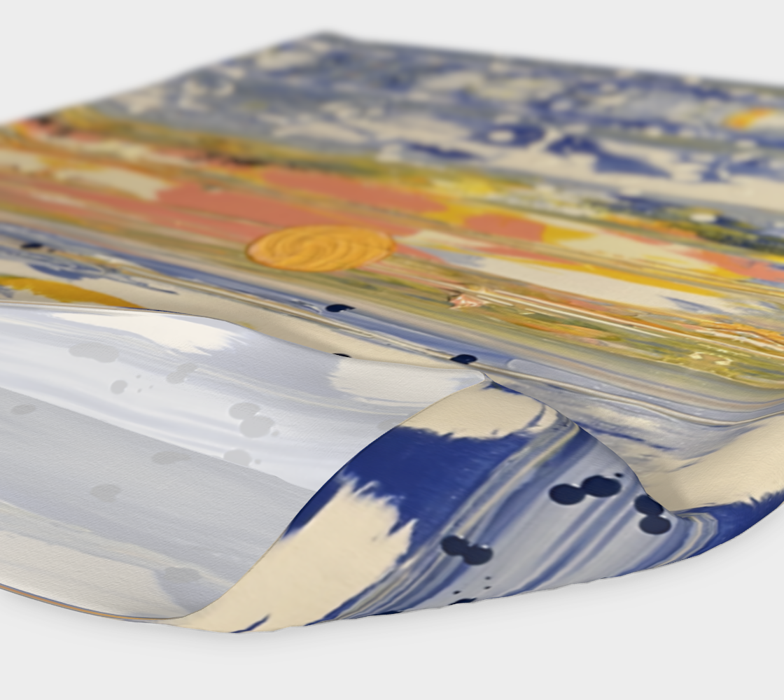 “Blue Winter” Headband (Blue, White, Yellow)