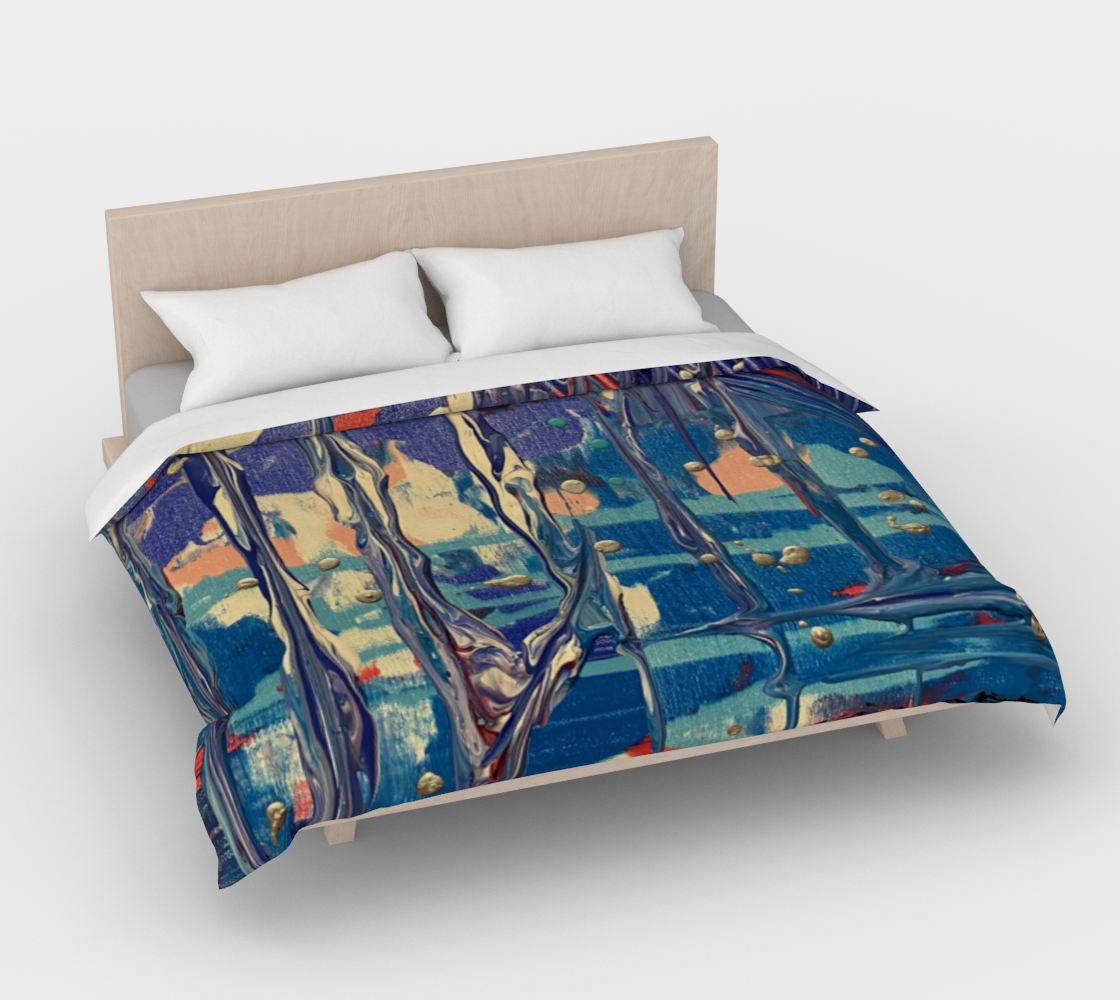 "Pacific Sky" Duvet Cover (Blue, Pink, Grey)