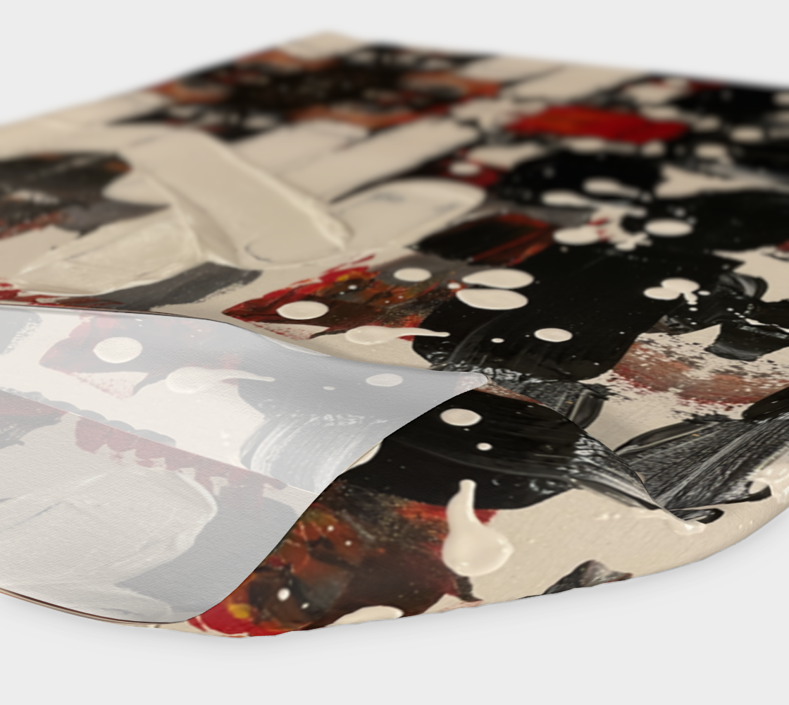 "If We Can See It" Headband #2 (Black, White, Orange)