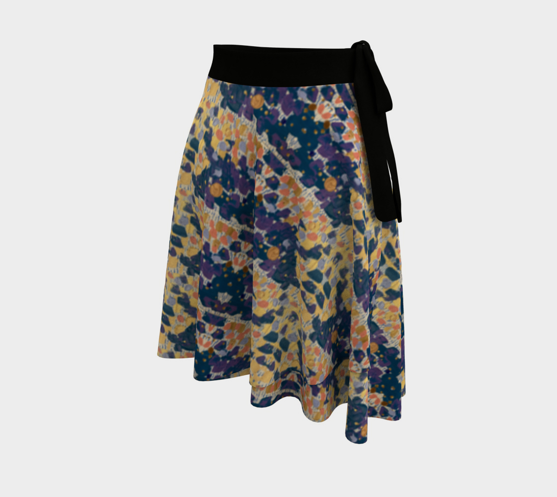 "Impermanence" Wrap Skirt (Blue, Pink)
