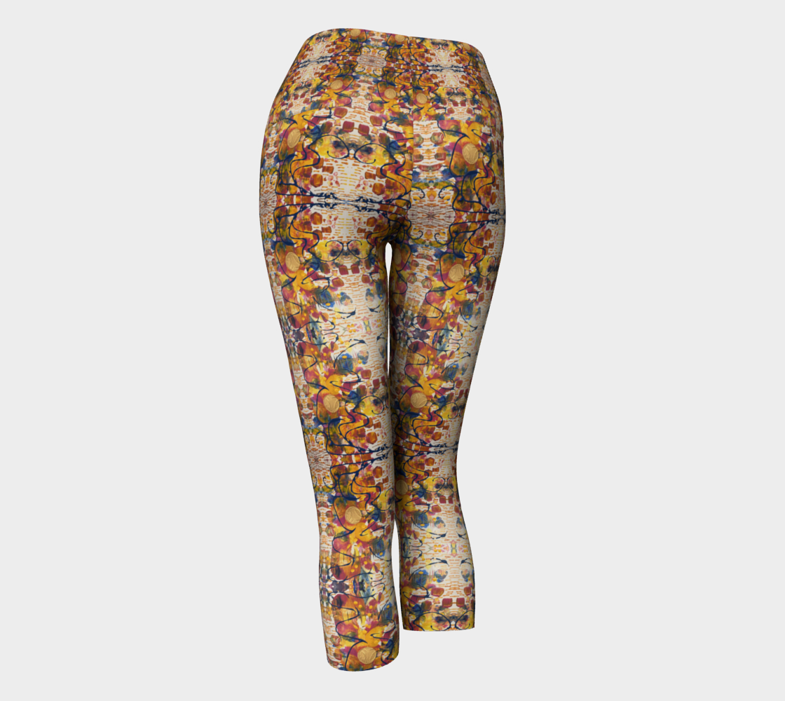 "Mayfair " Yoga Capris (Yellow, Pink, Blue)