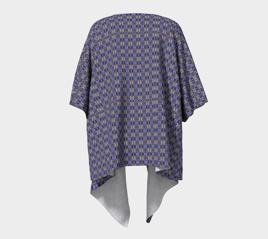 "Celestial" Draped Kimono (Purple and Black)