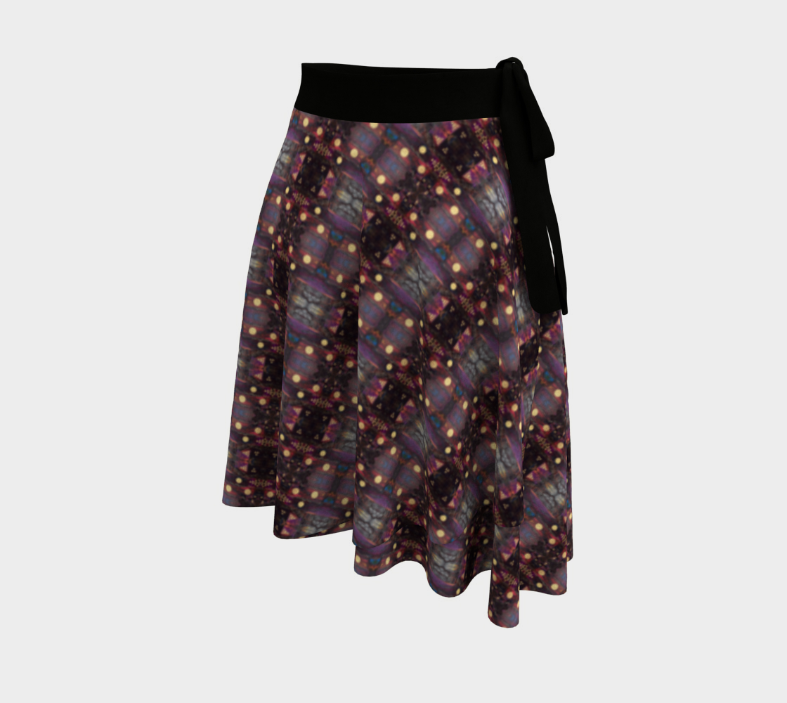 "Winter Woods" Wrap Skirt (Purple)
