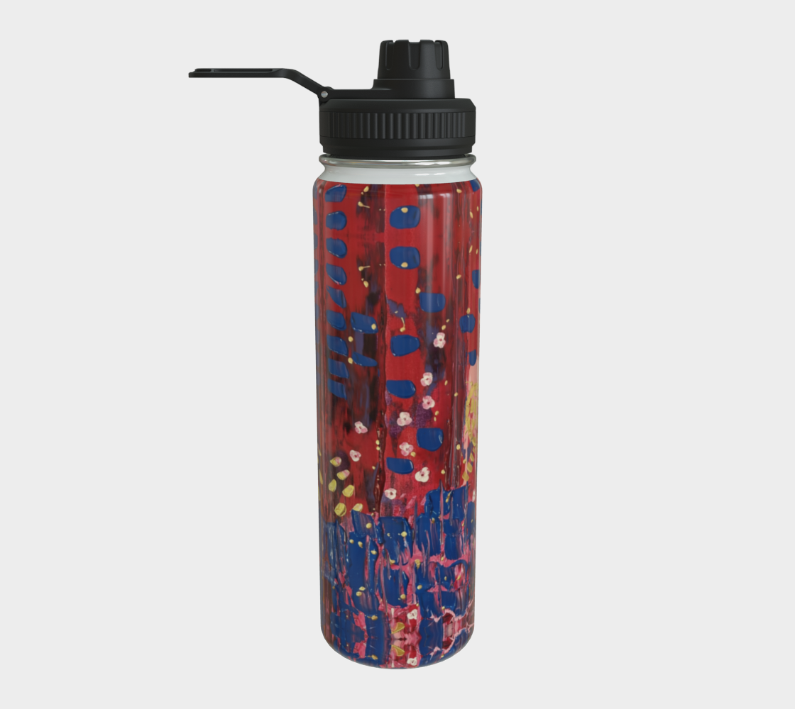 "Hearts and Flowers" Water Bottle