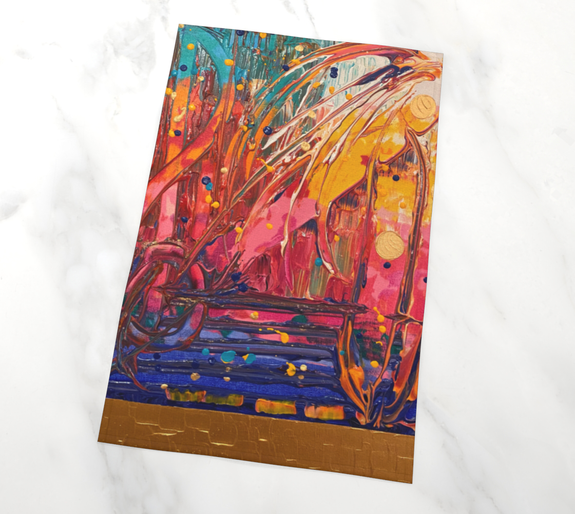 "Love Supreme" Tea Towel (Aqua, Blue, Orange, Pink, Yellow)