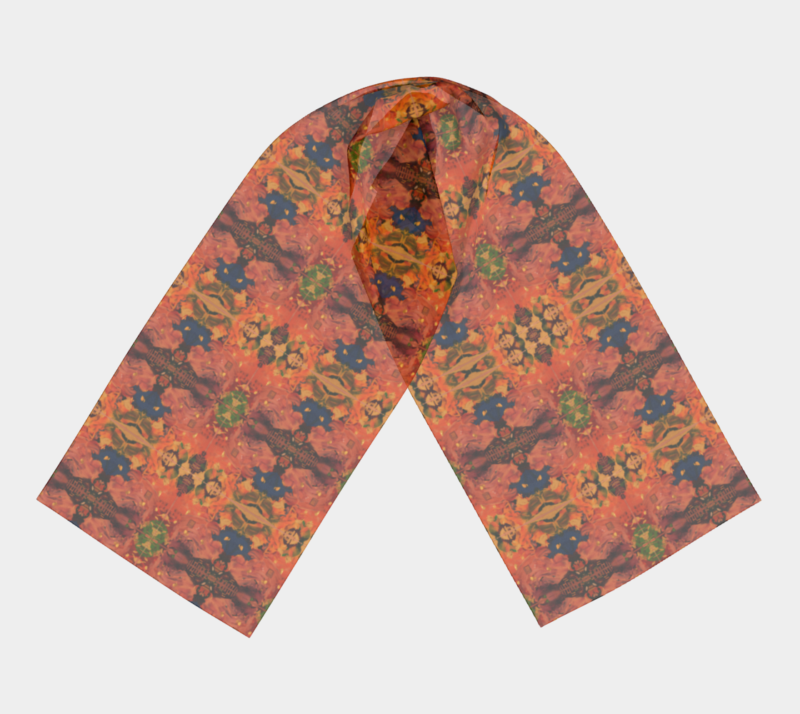 "ICU" Long Scarf (Orange)