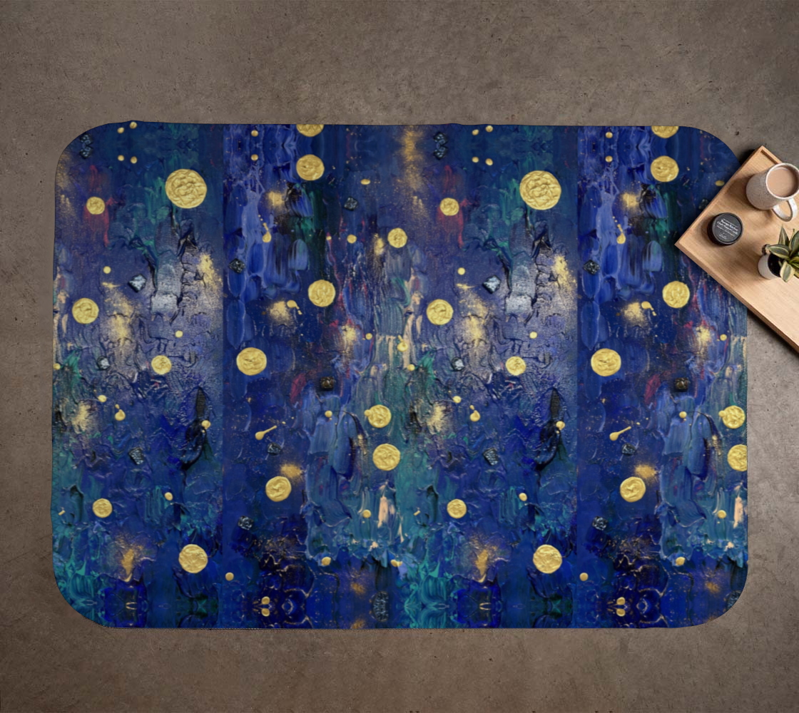 "Advent Blue" Blanket (Blue, Gold)