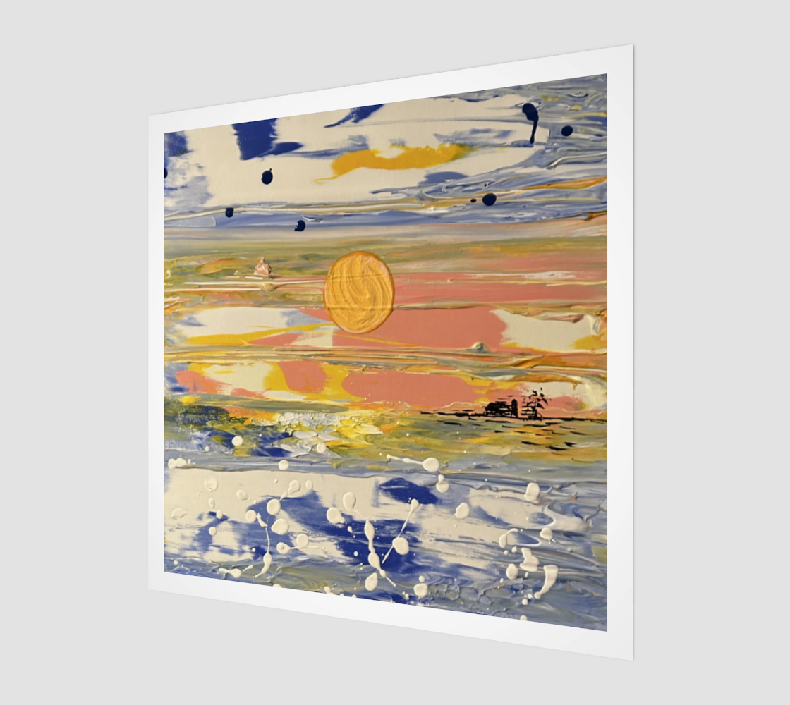 "Blue Snow" Art Print