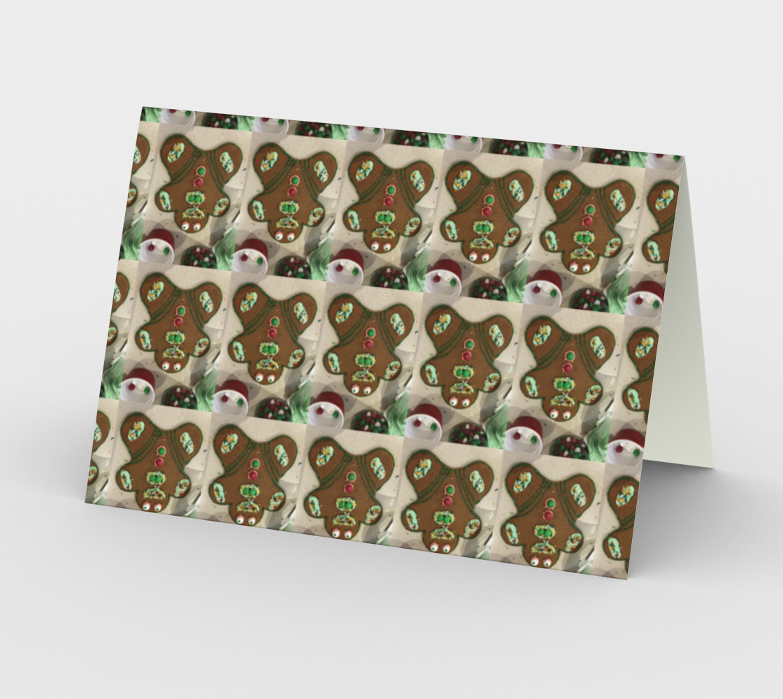 "Addy's Gingerbread Guy" Christmas Card Horizontal