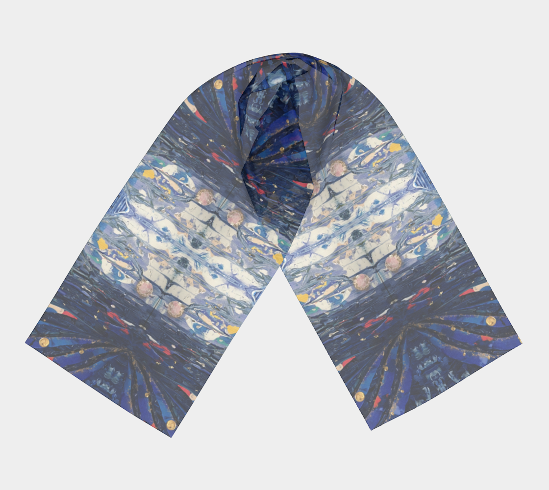 "Blue Sky" Long Scarf