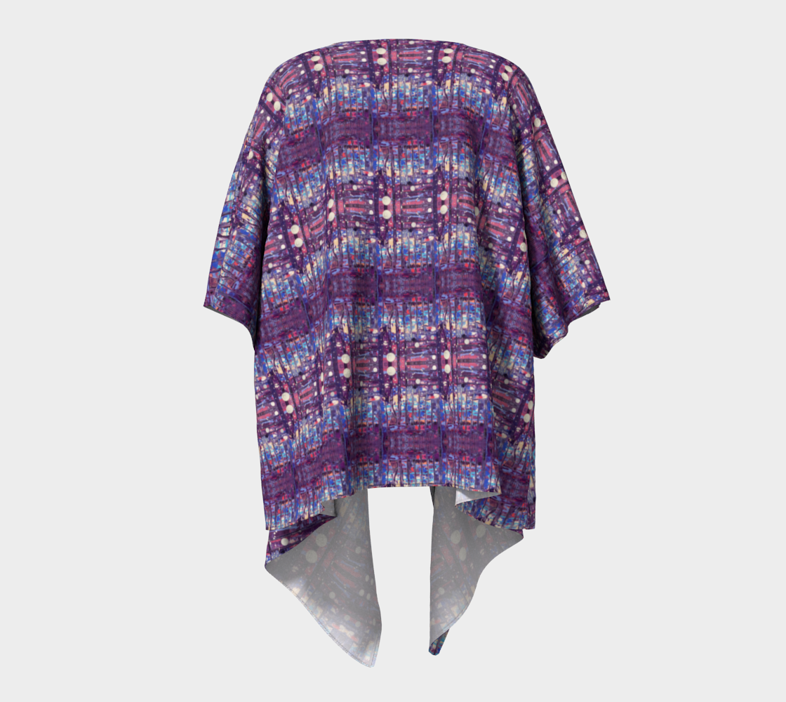 "1972" Draped Kimono (Pink, Red, Purple)