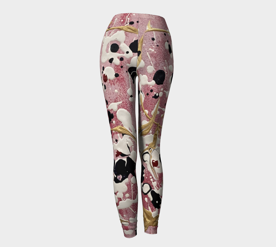 "Cherry Blossoms" Leggings (Pink, White, Purple)