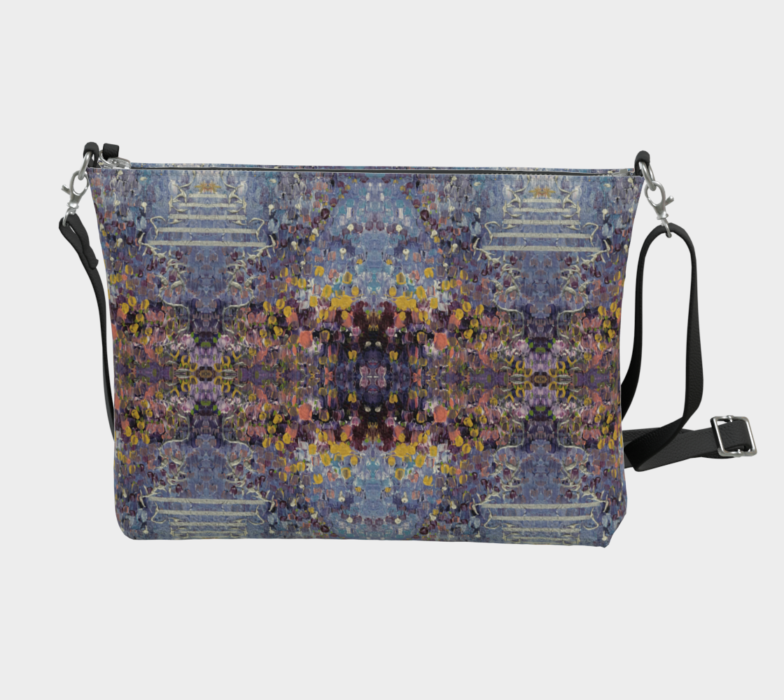 "April Showers" Vegan Leather Crossbody purse (Lilac)