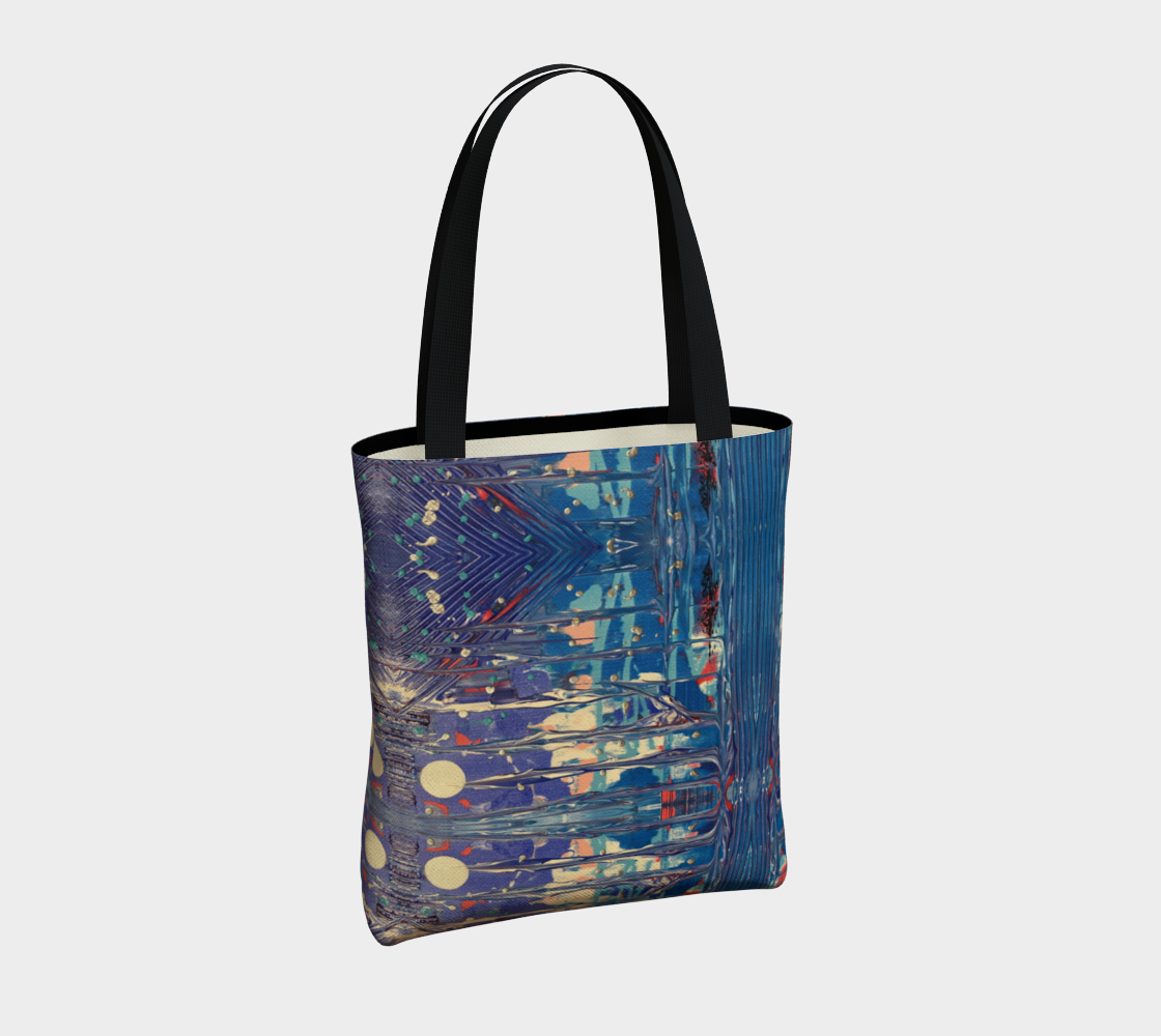 "Pacific Sky" Tote (Blue, Grey, Pink)