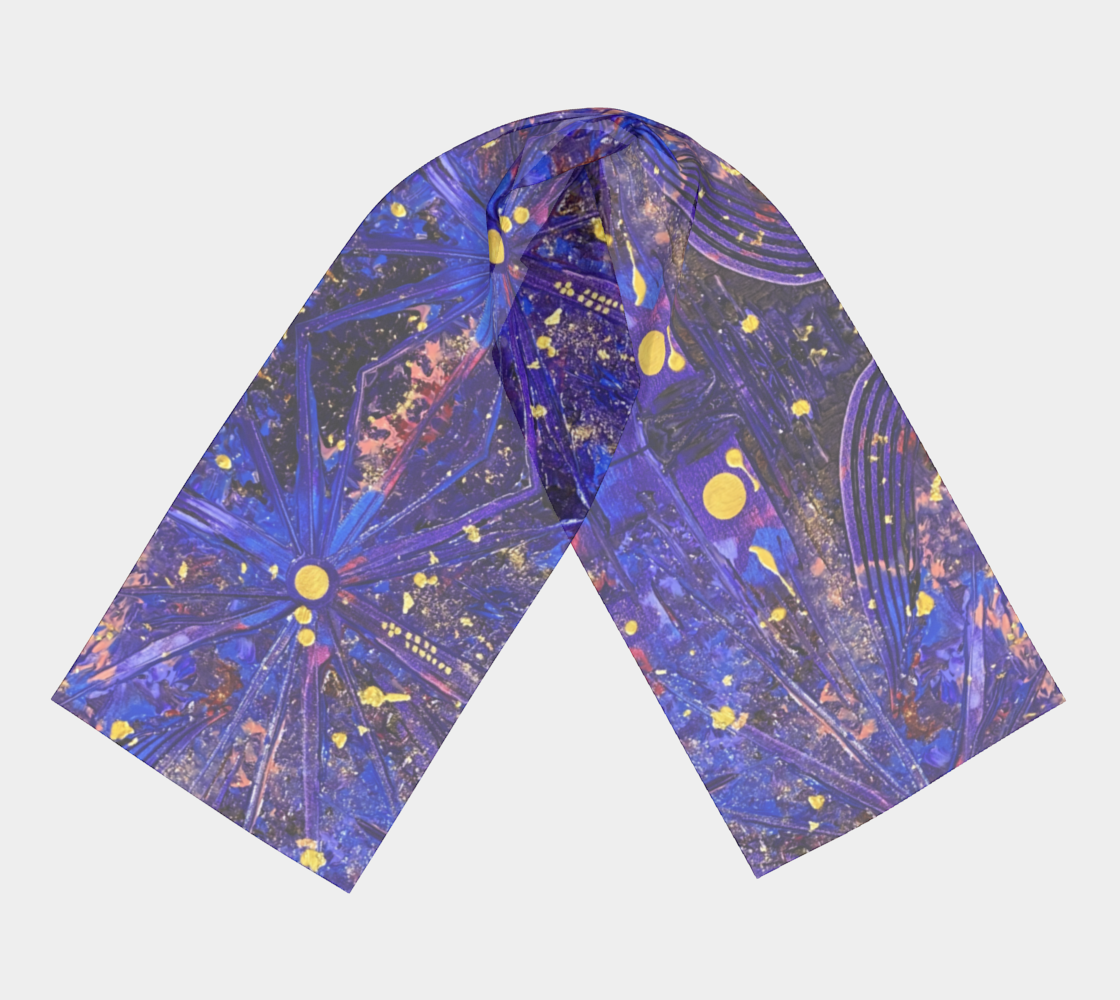 "Interstellar" Long Scarf (Purple)