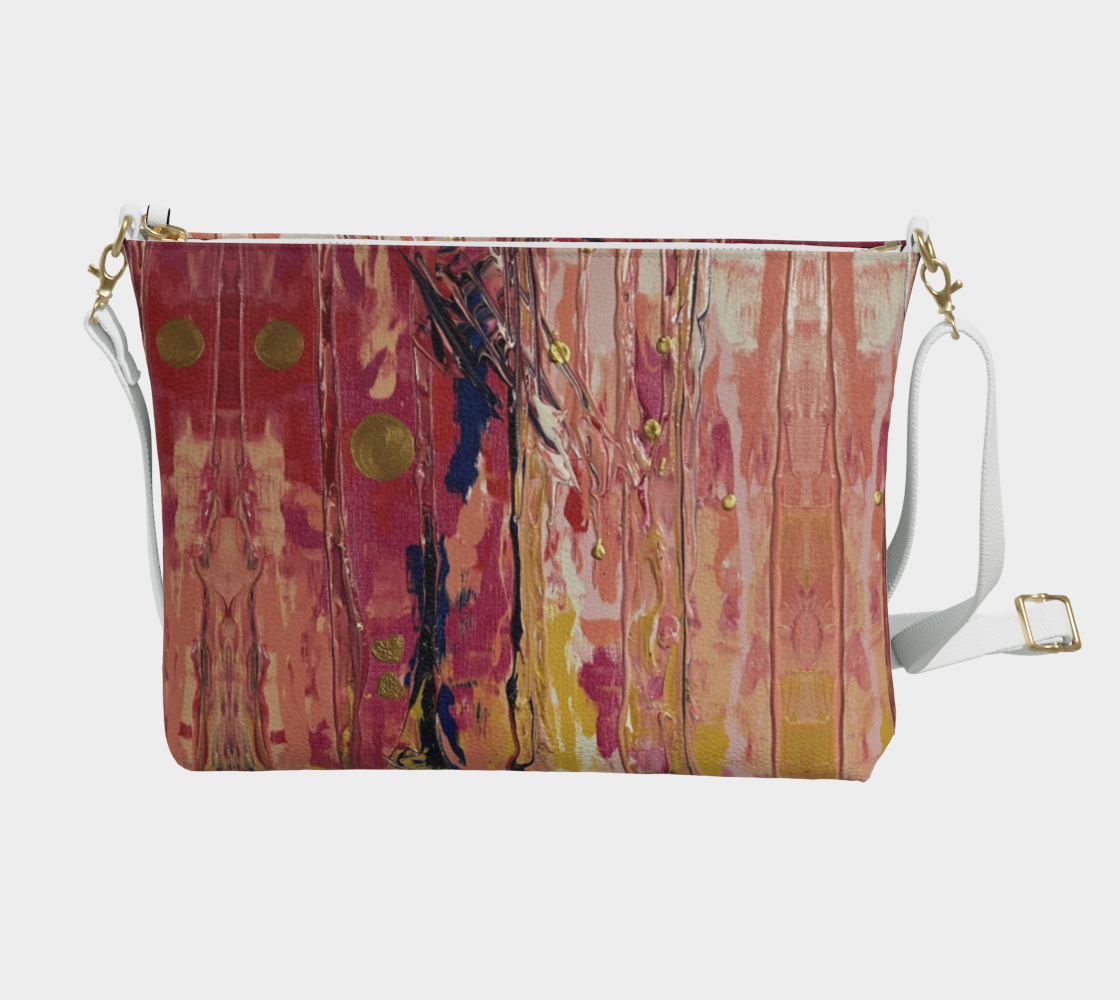 "Pink" Vegan Crossbody Purse