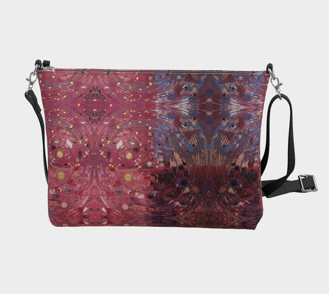 “My Valentine” Vegan Leather Crossbody (Pink, Purple)