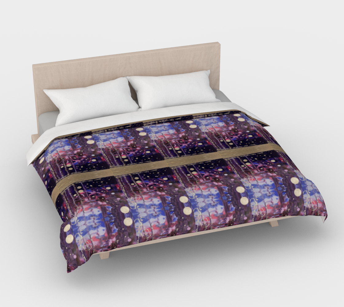 “Donum Familium” Duvet Cover (Purple, Pink, Silver)