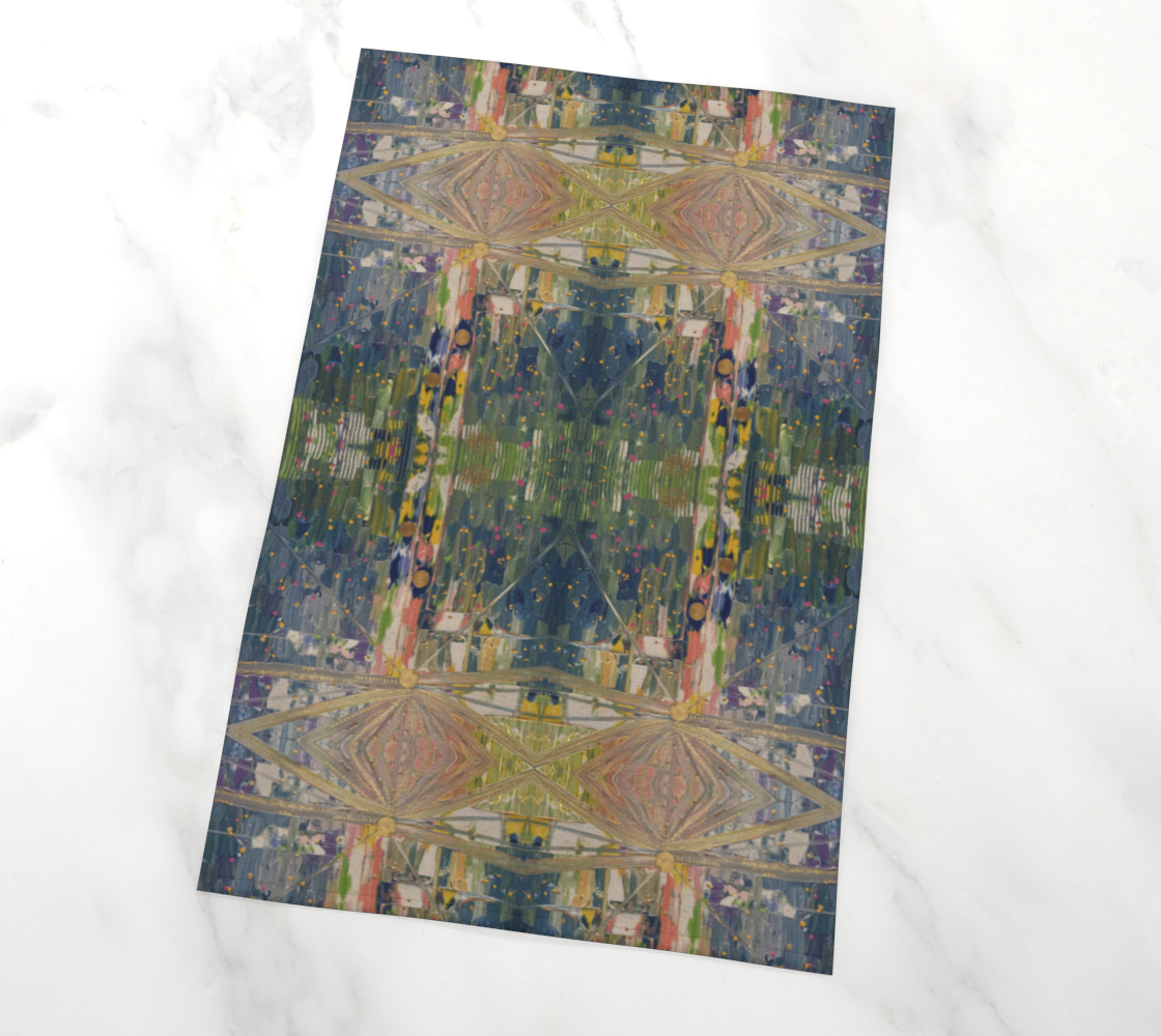 "Resurrection Day" Tea Towel (Blue, Green)