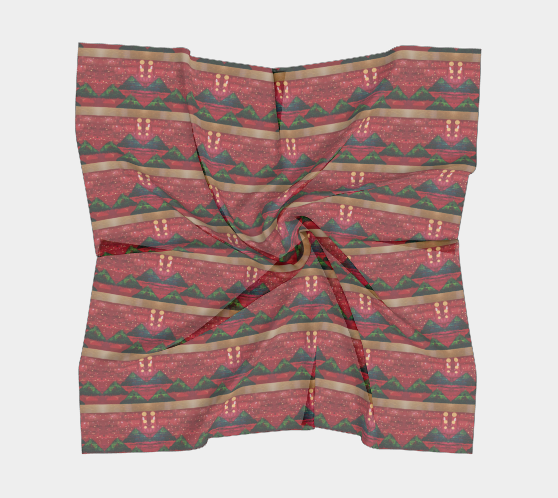 "Christmas Trees" Square Scarf