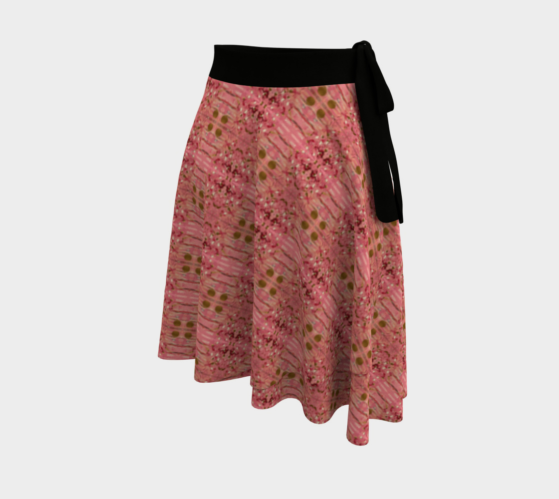"Gratitude" Wrap Skirt #2 (Pink, Gold)
