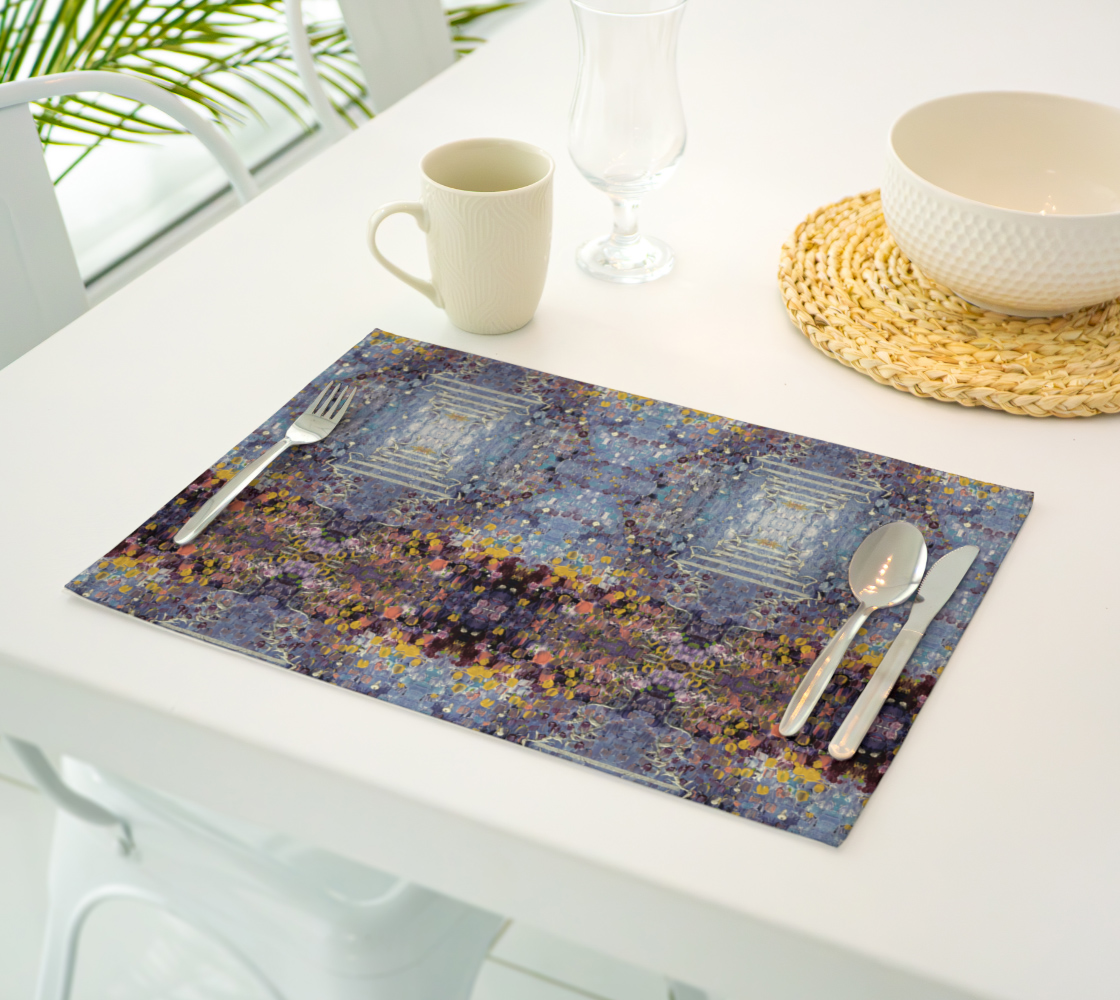 “April Showers” Placemat (Blue, Purple)