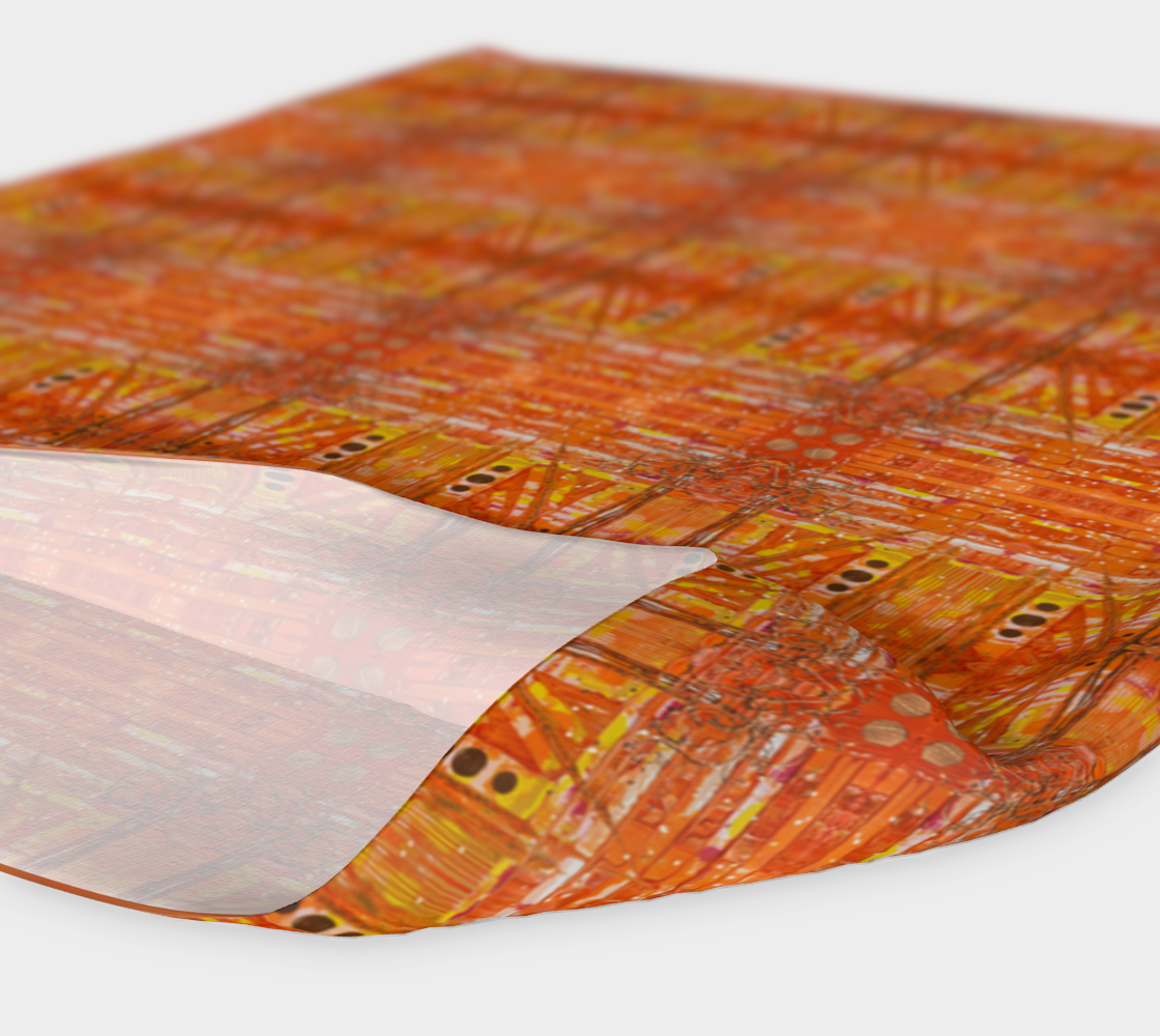 "1971" Headband #3 (Orange, Gold)