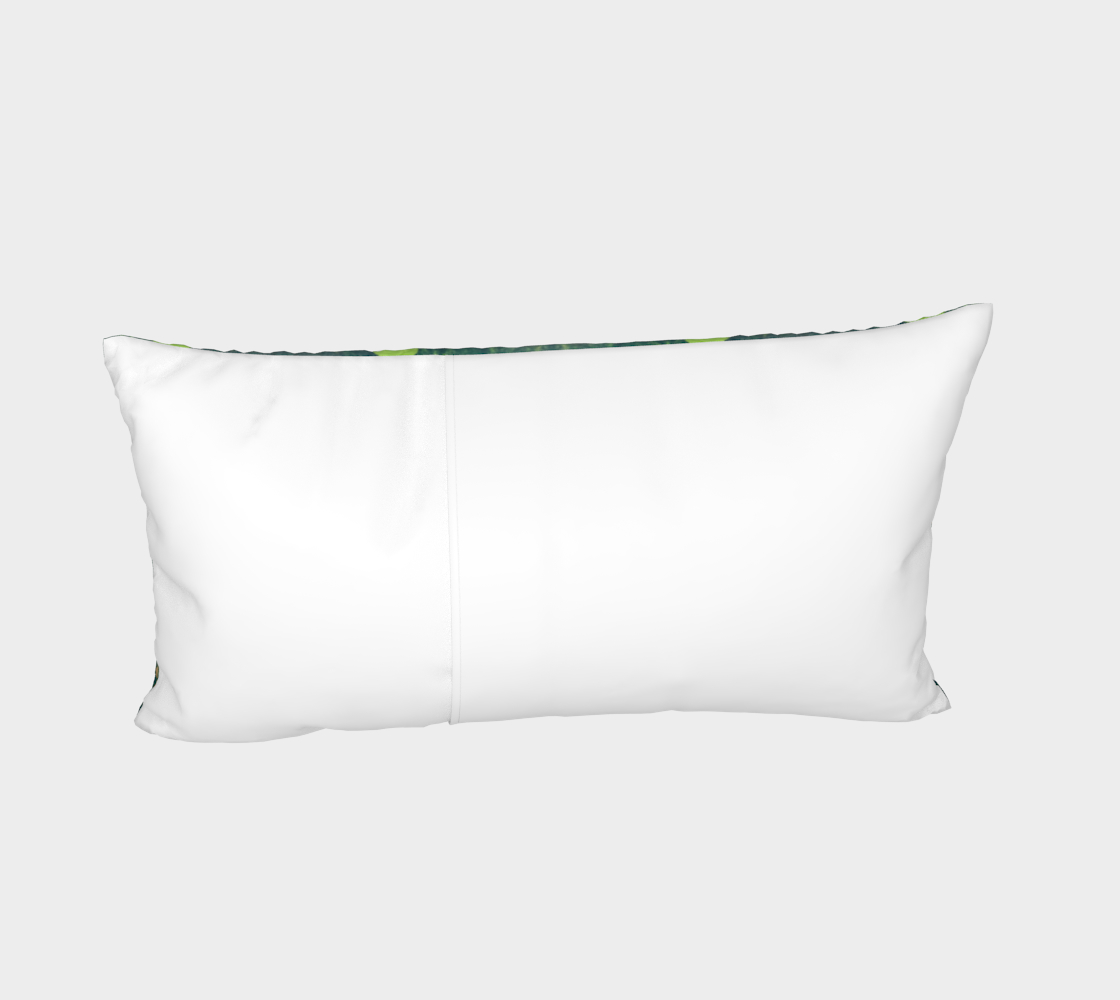 "Northern Lights" Bed Pillow Sham (Green, Blue)