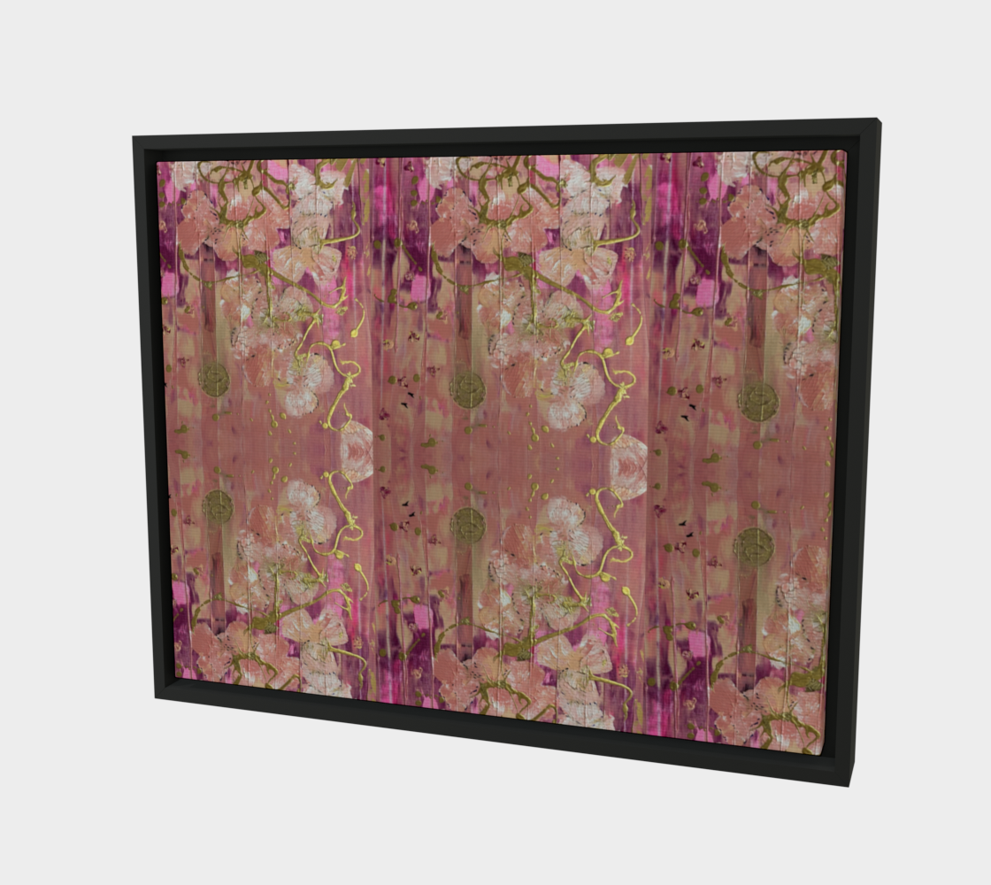 "Seeding Hope" Canvas 20"x16" (Pink, Gold)