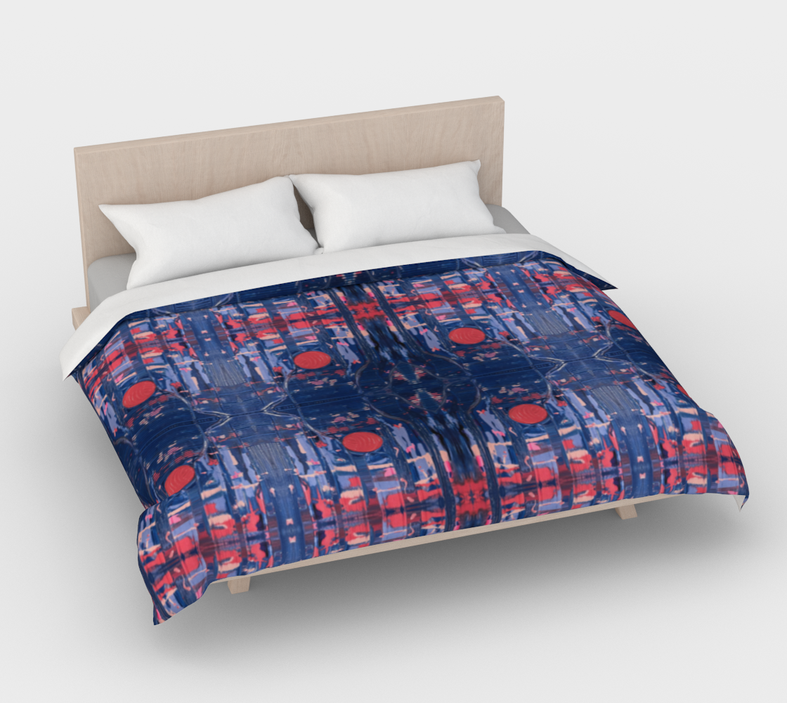 "Joy" Duvet Cover (Blue, Pink)