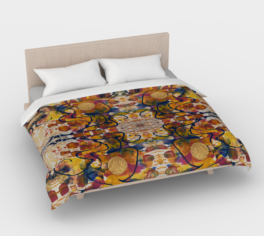 “Mayfair” Duvet Cover (Orange, Pink, Blue)