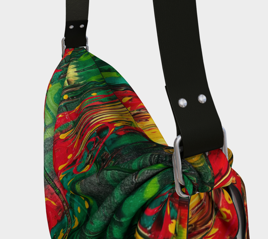"Ubuntu #1" Origami Tote (Green, Red, Yellow, Gold)