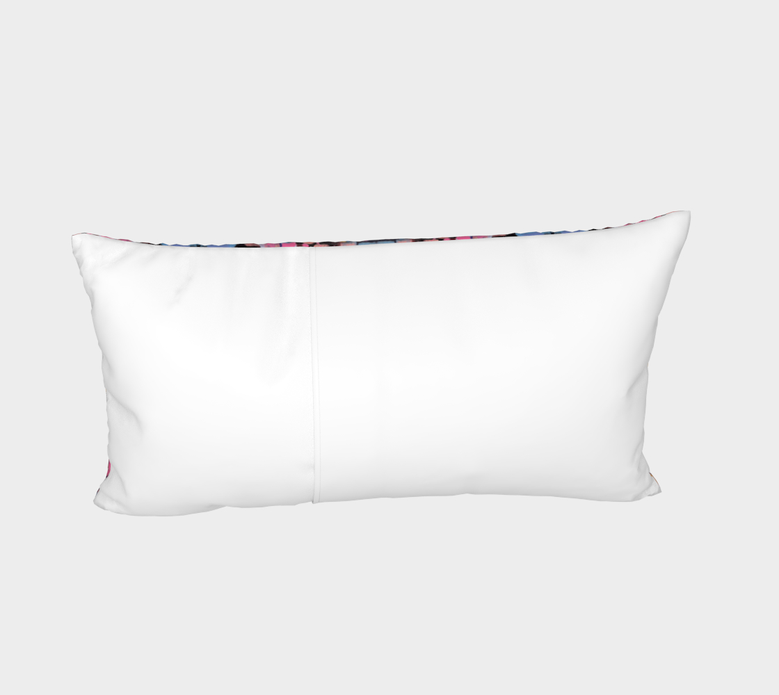 "Winter Night" Bed Pillow Sham#2 (Purple, Pink)