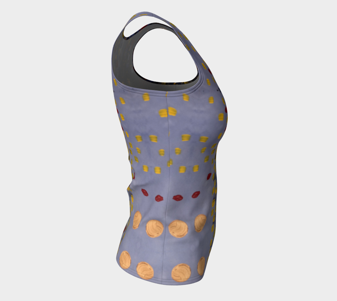 "Daybreak" Fitted Tank (Purple, Red)