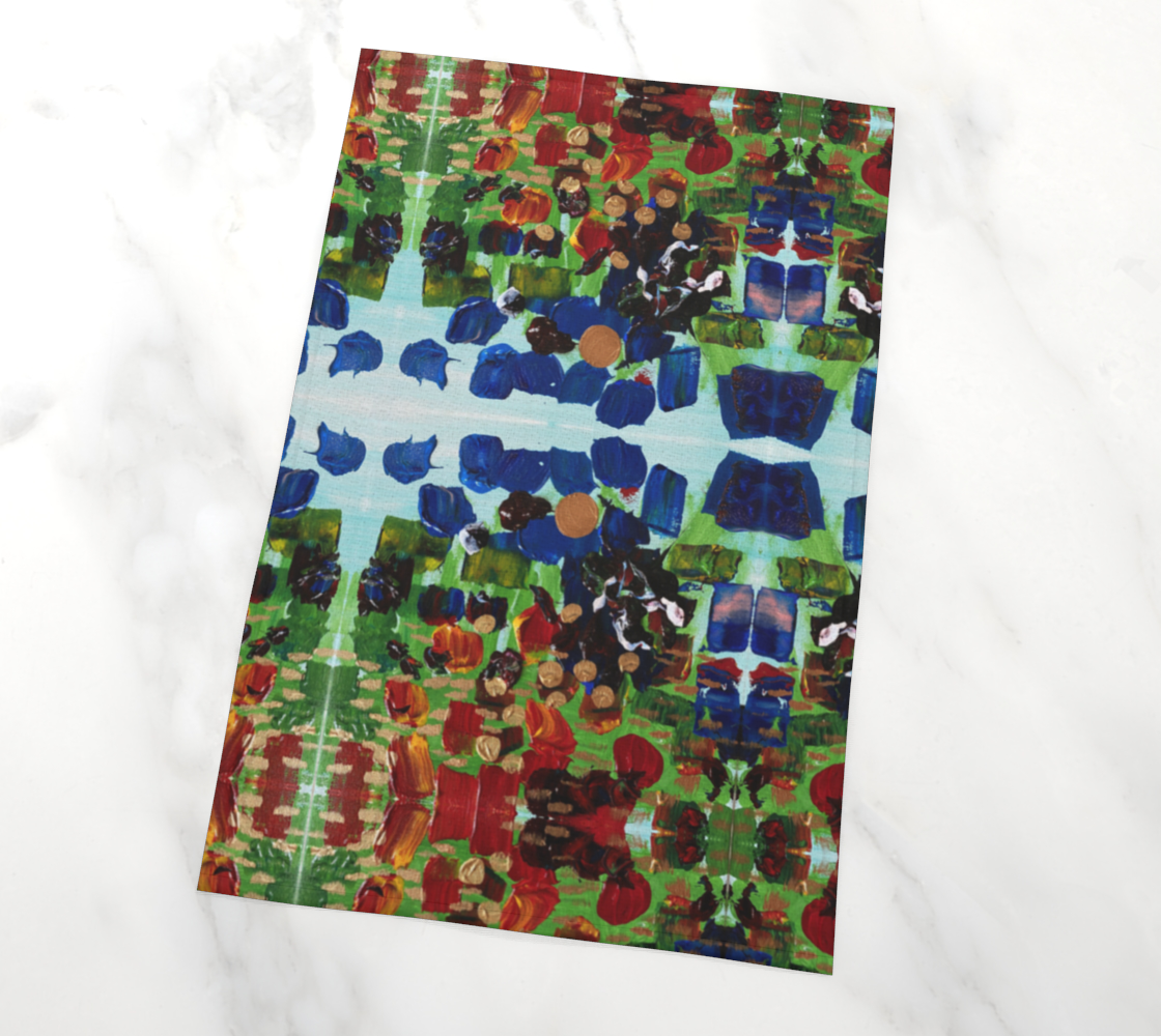 "Fall Garden" Tea Towel