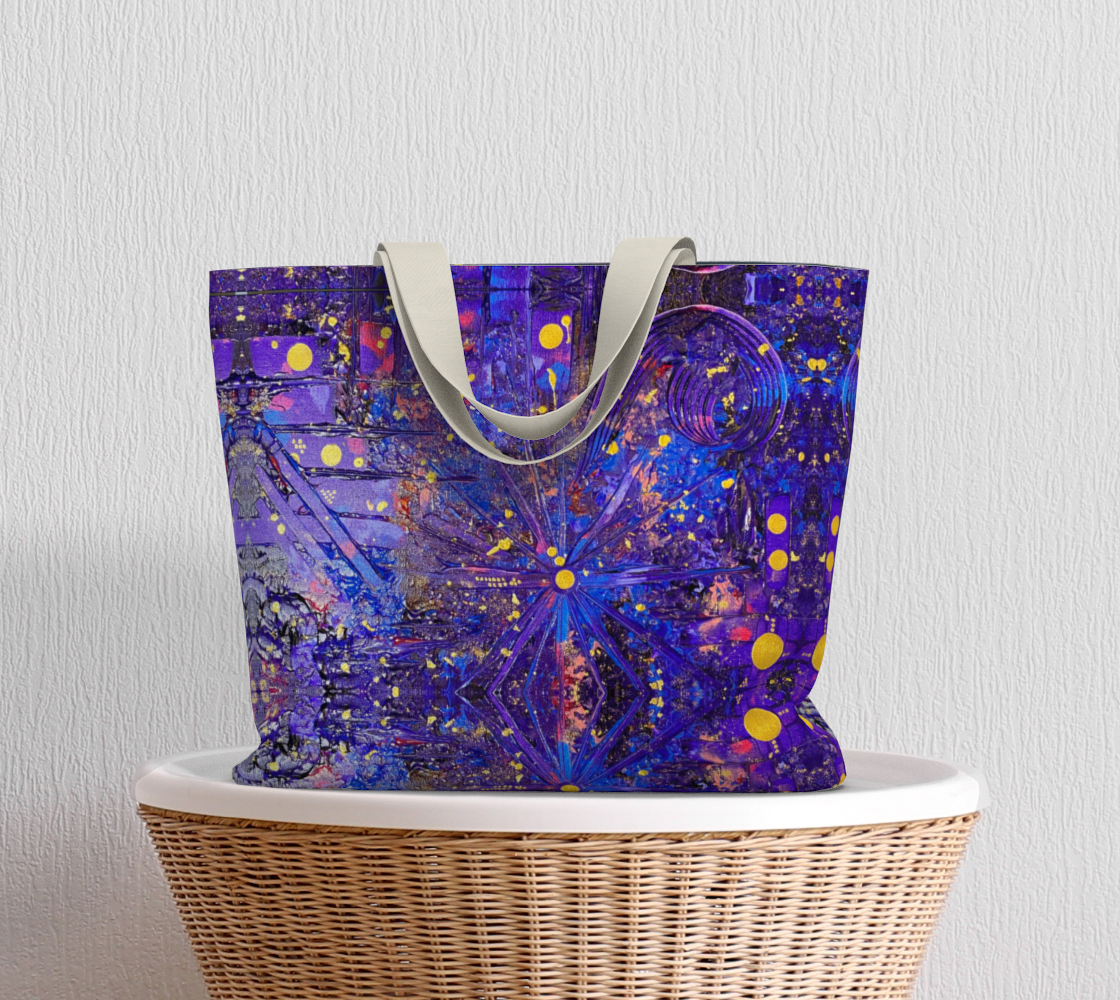 "Interstellar" Large Tote (Purple, Blue, Pink, Gold)