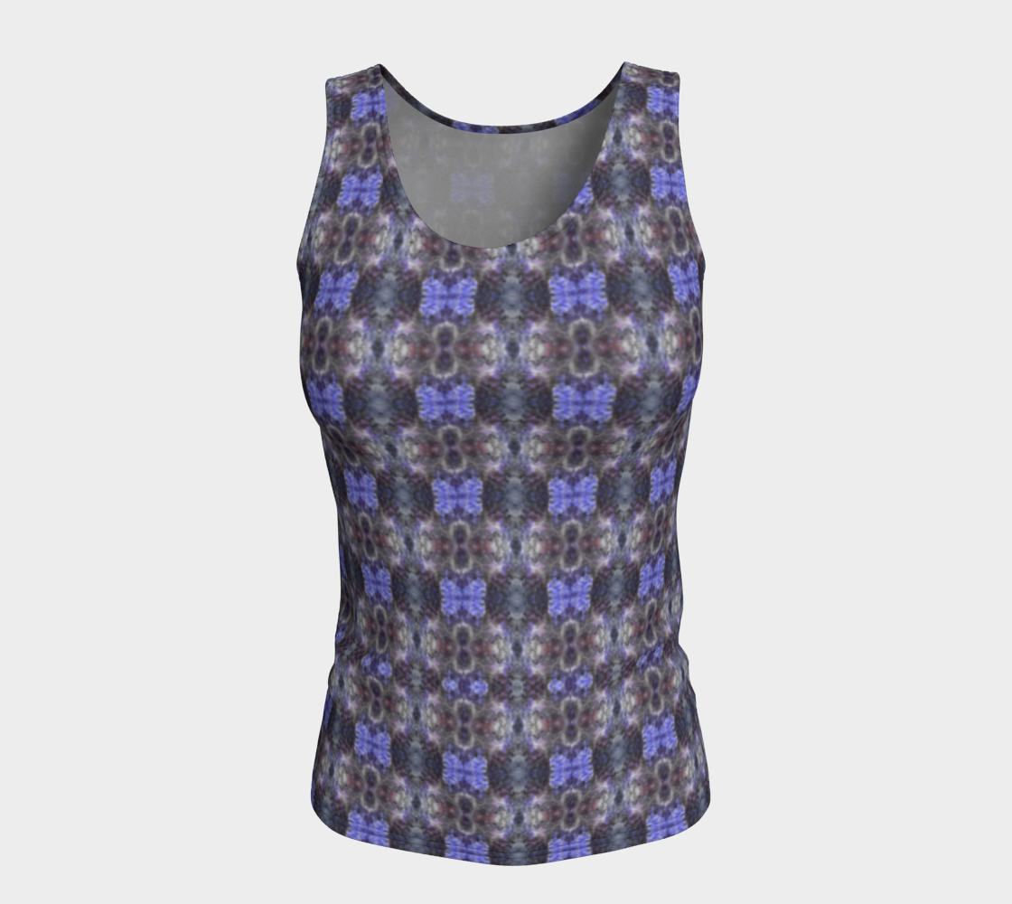 "Celestial" Fitted Tank (Purple, Black)