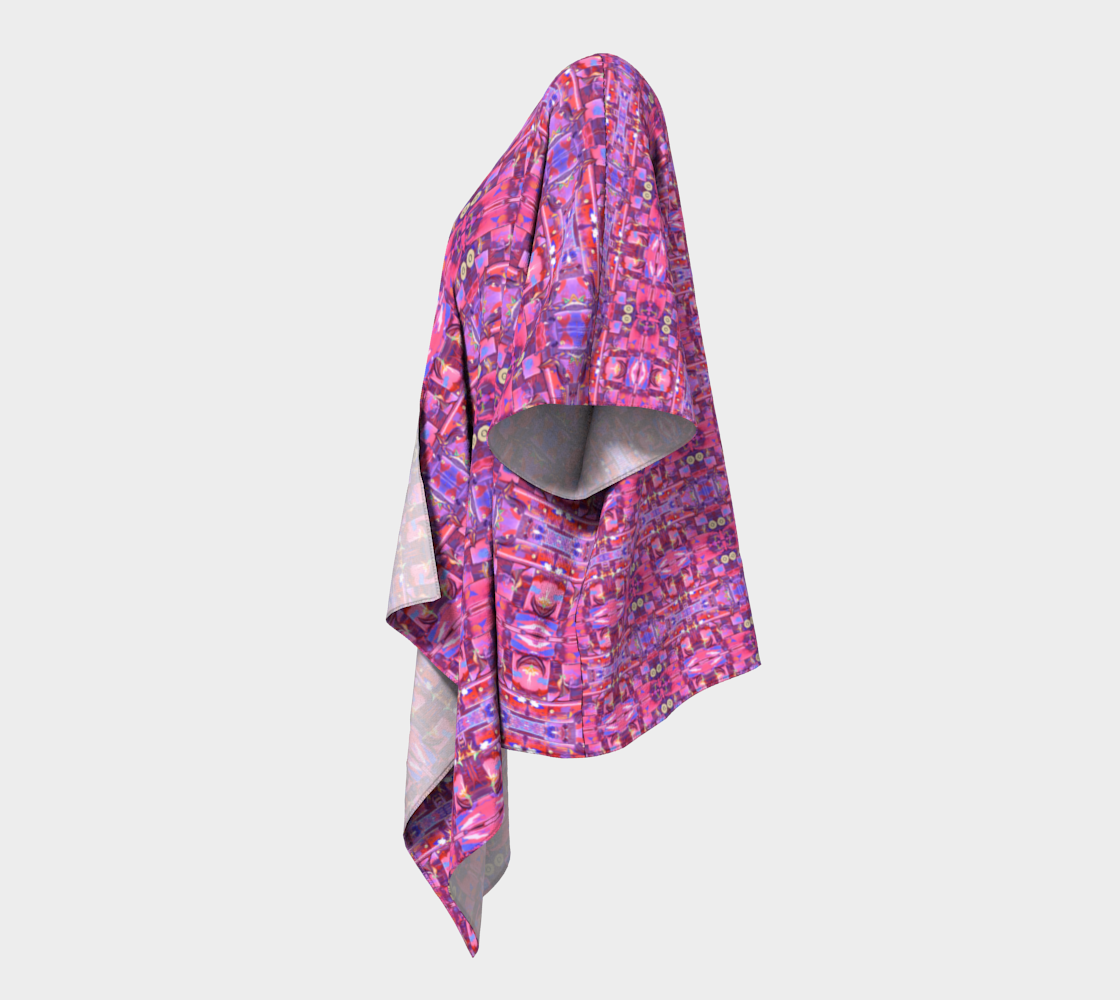"Hong Kong Alumni" Draped Kimono (Pink)