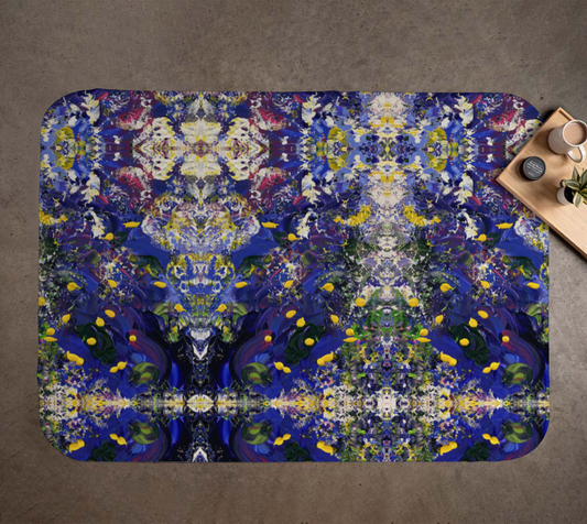 "Spring Flowers" Blanket (Purple, Yellow)