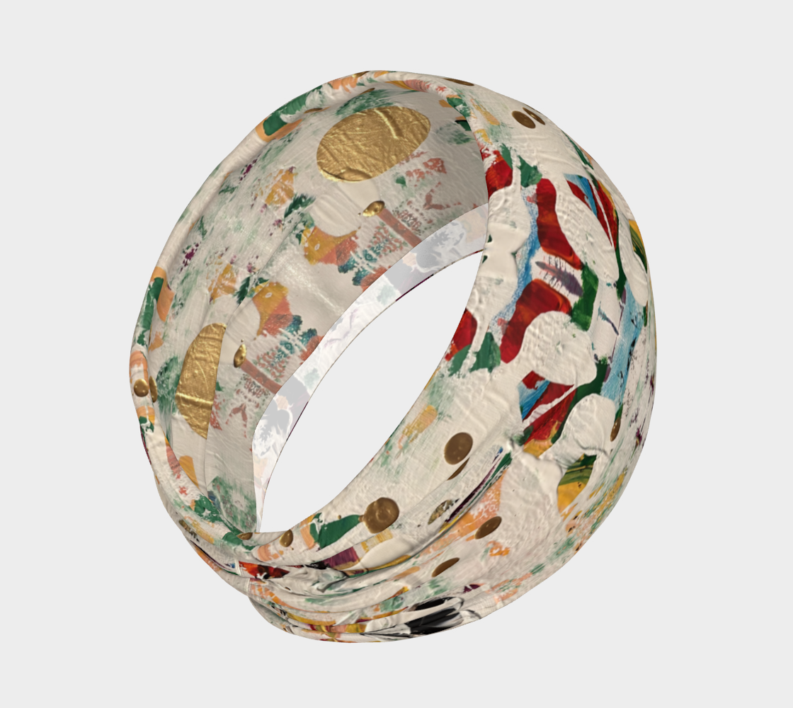 "Ice" Headband" (White, Multi)