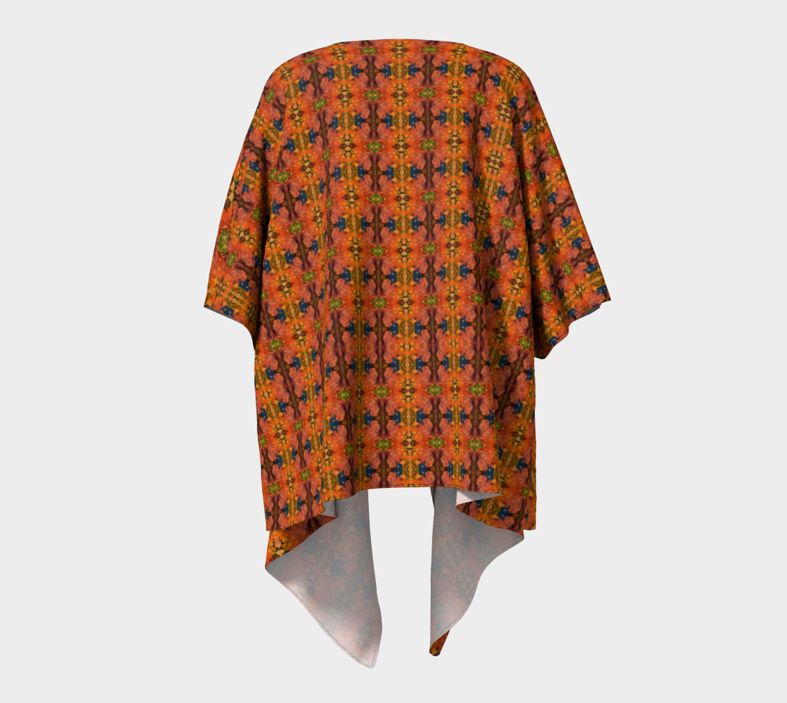 "ICU" Draped Kimono (Orange)