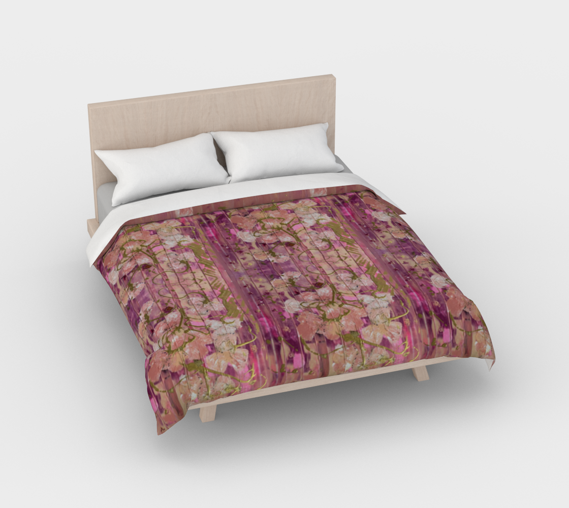"Seeding Hope" Duvet Cover (Pink, Gold)